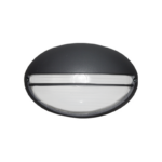 Απλίκα Τοίχου Οβαλ 21.5cm με Σκέπαστρο Γκρι IP45 ACA – HI5073GDS