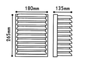 Φωτιστικό Τοίχου 1xE27 Χελώνα Κήπου Αλουμινίου Γκρι 26x18cm με Πρισματικό Γυαλί IP45 ACA – HI5193
