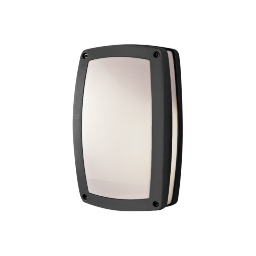 Απλίκα-Πλαφονιέρα 2xΕ27 Οπάλ Γυαλί Σκούρο Γκρι Σώμα Αλουμινίου IP54 ACA – HI5612GDS