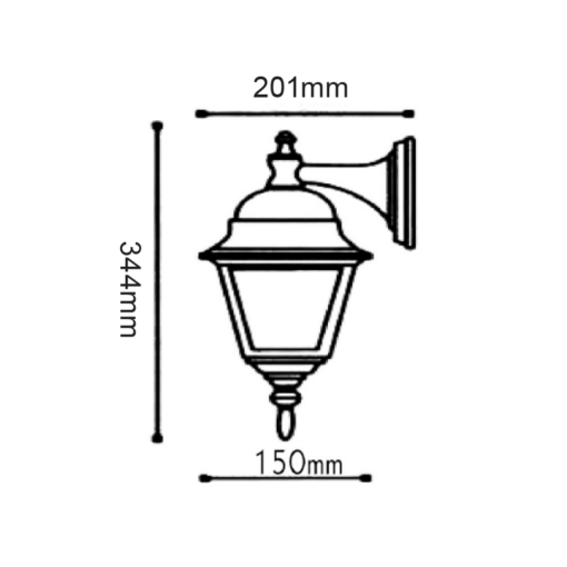 Επιτοίχιο Φωτιστικό 1xΕ27 Φανάρι Αλουμινίου Τετράγωνο Αμμώδες Λευκό IP45 ACA – HI6042WMS