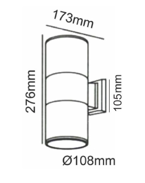 Φωτιστικό Σποτ Up-Down 2xΕ27 Λευκό IP54 ACA – HI7001WMS
