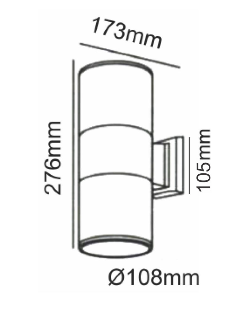 Φωτιστικό Σποτ Up-Down 2xΕ27 Λευκό IP54 ACA – HI7001WMS