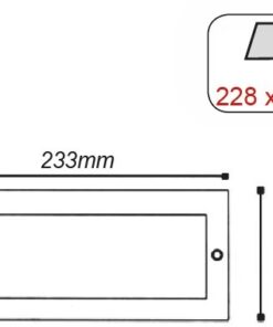 Φωτιστικό Τοίχου Χωνευτό για Διαδρόμους / Σκαλοπάτια 1xE27 Απλίκα Αλουμινίου Νίκελ 10x23cm με Ματ Γυαλί IP54 ACA – HI7002E27