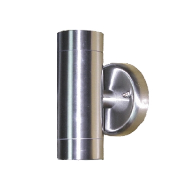 Φωτιστικό Σποτ Τοίχου Up-Down 2xGU10 Inox Ανοξείδωτο Ατσάλι IP54 ACA – HI7031A