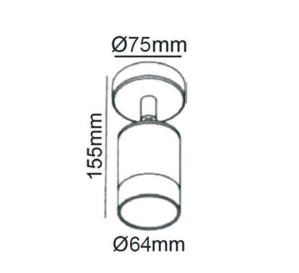 Φωτιστικό Σποτ Τοίχου με Ρυθμιζόμενο Βραχίωνα 1xGU10 Λευκό Αλουμινίου IP54 ACA – HI7033AW