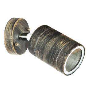 Φωτιστικό Σποτ Τοίχου με Ρυθμιζόμενο Βραχίωνα 1xGU10 Απόχρωση Σκουριά Αλουμινίου IP54 ACA – HI7033AR