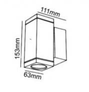 Φωτιστικό Σποτ Τοίχου GU5.3 MR16 Νίκελ Ματ Αλουμίνιο IP65 ACA – HI7171