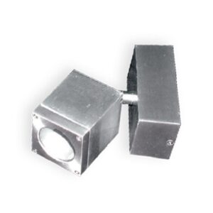 Φωτιστικό Σποτ Τοίχου Ρυθμιζόμενο GU5.3 MR16 Νίκελ Ματ Αλουμίνιο IP65 ACA – HI7172