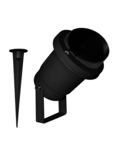 Φωτιστικό Σποτ Τοίχου/Καρφί Κήπου 1xGU10 Αλουμινίου Μαύρο 34cm IP65 ACA – HI7183B