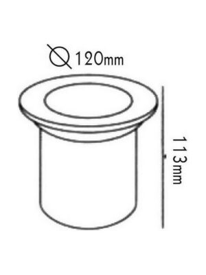 Φωτιστικό Σποτ Δαπέδου Χωνευτό Φ120 1xGU5.3 MR16 Inox Ανοξείδωτο Ατσάλι IP66 ACA – HI7371M