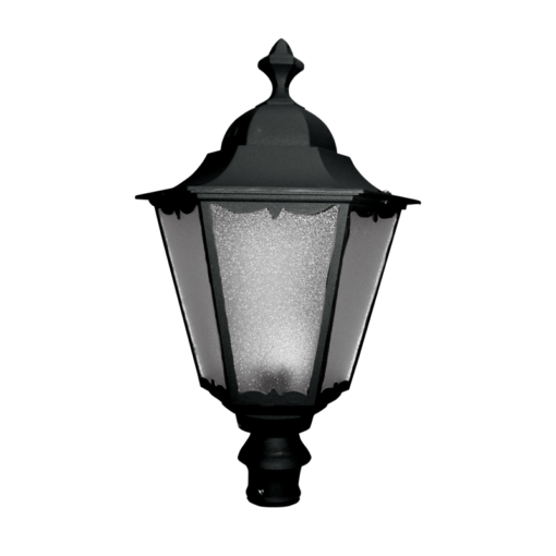 Φανάρι Πλατείας Ιστού Μαύρο Παραδοσιακό Μαύρο IP54 ACA – HI8111BMS