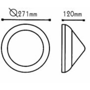 Φωτιστικό Τοίχου 1xE27 Απλίκα Ανοξείδωτο Ατσάλι Νίκελ Ματ ø271 με Πρισματικό Γυαλί IP45 ACA – HI8154