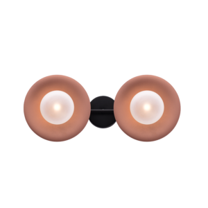 ACA DECOR   απλίκα 2xG9 σε χάλκινο και λευκό χρώμα – HL4302W47BC