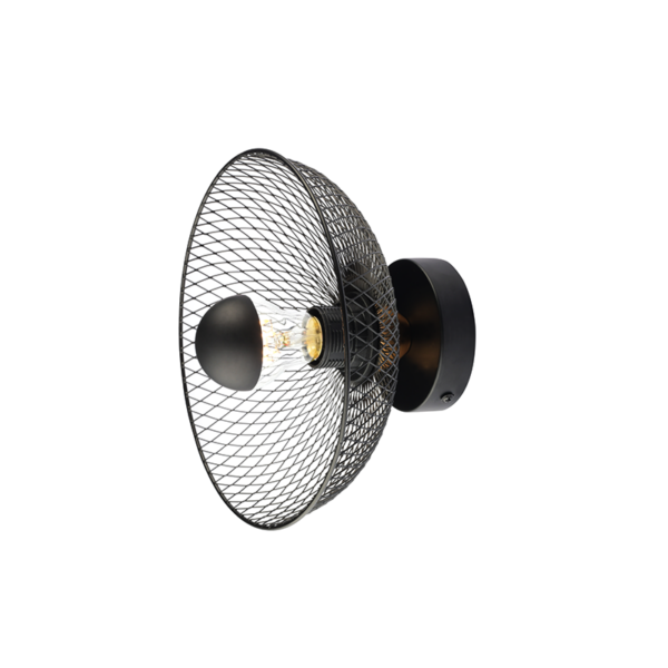 ΕΠΙΤΟΙΧΟ ΦΩΤΙΣΤΙΚΟ 1ΧΕ27 ΜΑΥΡΟ ΜΕΤΑΛΛΙΚΟ D24Χ12CM KOBE ACA DECOR – HL45841W25B