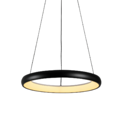 Κρεμαστό Φωτιστικό LED 48W 3800lm CCT Κυκλικό Μαύρο Φ80 ACA – HM23LEDP80BKCCT