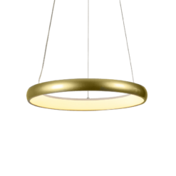 Κρεμαστό Φωτιστικό LED 48W 3800lm CCT Χρυσό Μεταλλικό Φ80 ACA – HM23LEDP80GDCCT