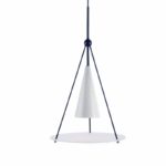 ACA DECOR   κρεμαστό φωτιστικό 1xE27 μεταλλικό και γυαλί σε λευκό χρώμα Ø33 – HM281P33WB