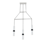 ACA DECOR   κρεμαστό φωτιστικό 3xGU10 από μέταλλο σε λευκό με μαύρο – HM853P66WH