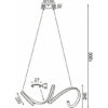ACA DECOR   κρεμαστό φωτιστικό led 40w 2400lm 3000k σε λευκό χρώμα – HM91LEDP64WH