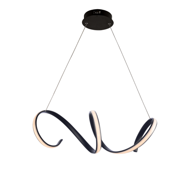 ACA DECOR   κρεμαστό φωτιστικό led 40w 2400lm 3000k σε μαύρο χρώμα – HM91LEDP64BK