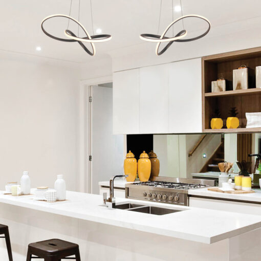 ACA DECOR   κρεμαστό φωτιστικό led 48w 2880lm 3000k σε μαύρο χρώμα – HM92LEDP48BK