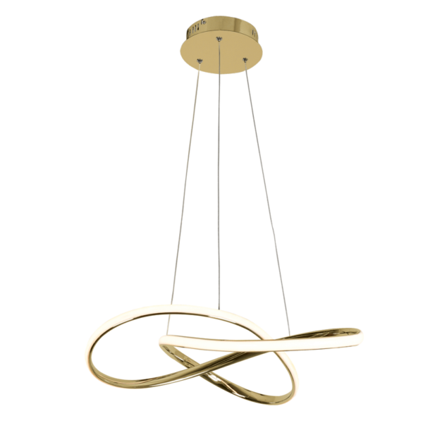 ACA DECOR   κρεμαστό φωτιστικό led 48w 2880lm 3000k σε ορείχαλκο – HM92LEDP48BR