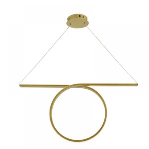 ACA DECOR   κρεμαστό φωτιστικό led 32w 1920lm 3000k σε ορείχαλκο χρώμα – HM98LEDP64BR