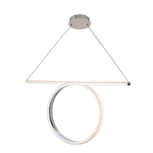 ACA DECOR   κρεμαστό φωτιστικό led 32w 1920lm 3000k σε χρώμιο χρώμα – HM98LEDP64CH