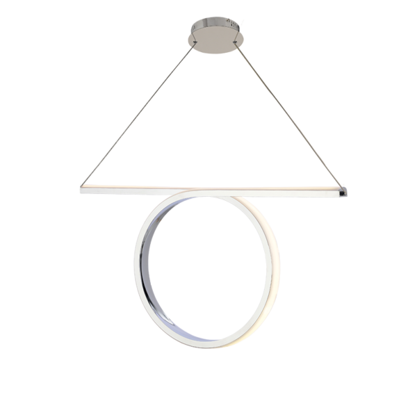 ΚΡΕΜΑΣΤΟ ΦΩΤΙΣΤΙΚΟ LED 43W 3000K 2580LM ΧΡΩΜΙΟ ΑΛΟΥΜΙΝΙΟ 88Χ17ΧΗ120CM ZERO ACA DECOR – HM98LEDP88CH