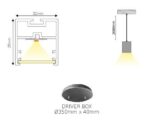 Κρεμαστό Γραμμικό Φωτιστικό σε Σχήμα Κύκλου/S/Ευθεία  HOLY ACA