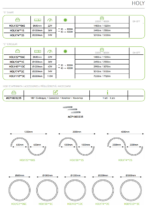 Κρεμαστό Γραμμικό Φωτιστικό σε Σχήμα Κύκλου/S/Ευθεία  HOLY ACA