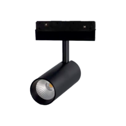 ΜΑΥΡΟ ΜΑΤ ΜΑΓΝΗΤΙΚΟ ΣΠΟΤ 48V DC 12W 3000K 750LM 36° OSRAM RA90 Φ50*110MM ACA – HUBE1230B