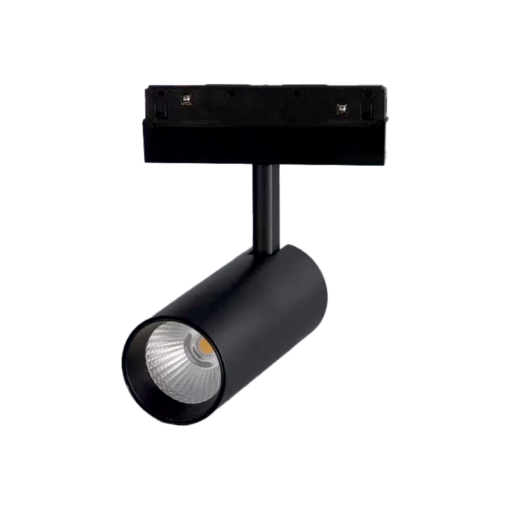 ΜΑΥΡΟ ΜΑΤ ΜΑΓΝΗΤΙΚΟ ΣΠΟΤ 48V DC 12W 3000K 750LM 36° OSRAM RA90 Φ50*110MM ACA – HUBE1230B
