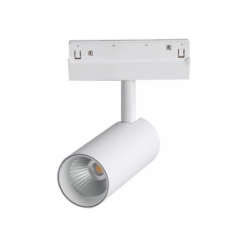 ΛΕΥΚΟ ΜΑΤ ΜΑΓΝΗΤΙΚΟ ΣΠΟΤ 48V DC 12W 3000K 750LM 36° OSRAM RA90 Φ50*110MM ACA – HUBE1230W