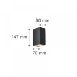 it-Lighting Havasu 2xGU10 Outdoor Up-Down Wall Lamp Anthracite D:14.7cmx9cm (80200344)