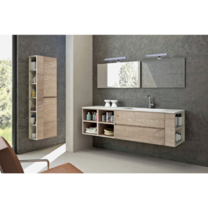 InLight Επιτοίχιο φωτιστικό από πλαστικό σε χρώμιο απόχρωση (1045)