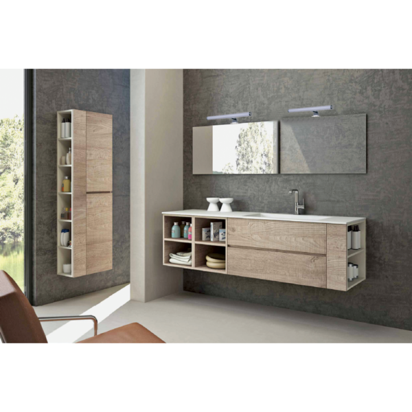 InLight Επιτοίχιο φωτιστικό από πλαστικό σε χρώμιο απόχρωση (1045)