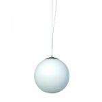 InLight Κρεμαστό φωτιστικό από λευκή οπαλίνα 1XE27 D:40cm (4253-Β)