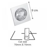 InLight Χωνευτό σποτ από χρώμιο μέταλλο (43278-Χρώμιο)