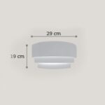 InLight Επιτοίχιο φωτιστικό λευκό από γύψο (43388)