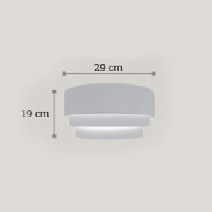 InLight Επιτοίχιο φωτιστικό λευκό από γύψο (43388)