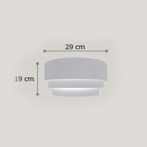 InLight Επιτοίχιο φωτιστικό λευκό από γύψο (43388)