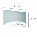 InLight Επιτοίχιο φωτιστικό λευκό από γύψο (43415)
