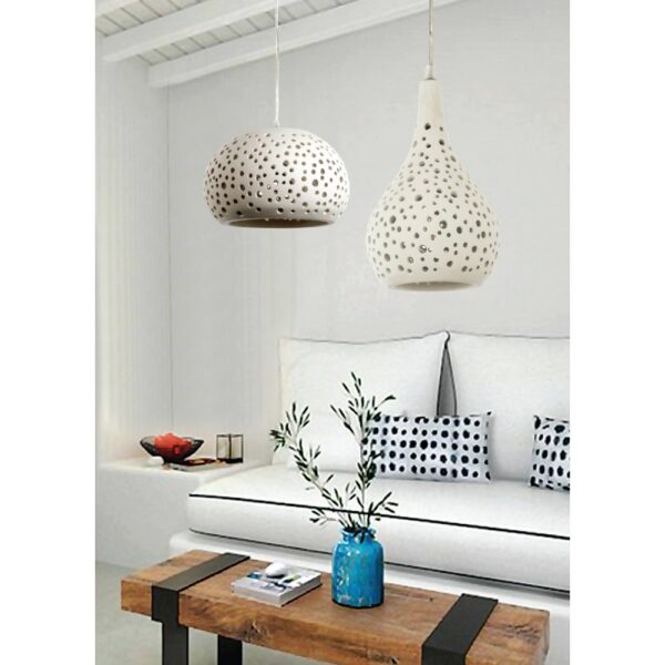 InLight Κρεμαστό φωτιστικό λευκό από γύψο (4471)