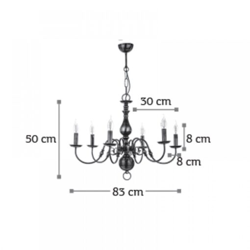 InLight Κρεμαστό φωτιστικό από οξυντέ μέταλλο (5309-8)