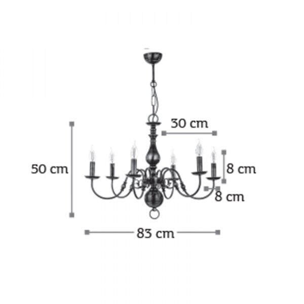 InLight Κρεμαστό φωτιστικό από οξυντέ μέταλλο (5309-8)