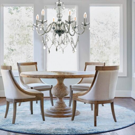 InLight Κρεμαστό φωτιστικό από φιμέ γυαλί και κρύσταλλα (5314-6-FIME)