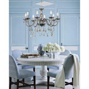 InLight Κρεμαστό φωτιστικό από φιμέ γυαλί και κρύσταλλα (5314-8-FIME)