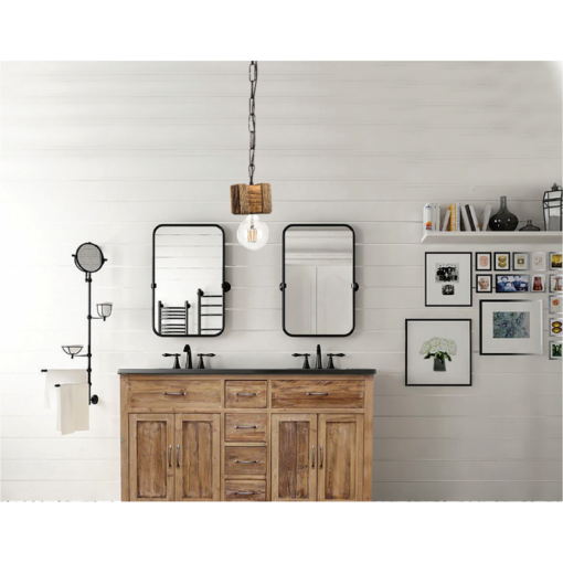 InLight Κρεμαστό φωτιστικό από ξύλο και σχοινί 1XE27 D:10cm (5318-1)