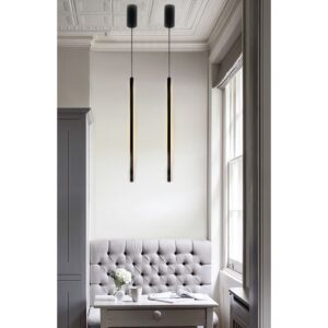 InLight Κρεμαστό φωτιστικό από μαύρο μέταλλο και ακρυλικό (6023)